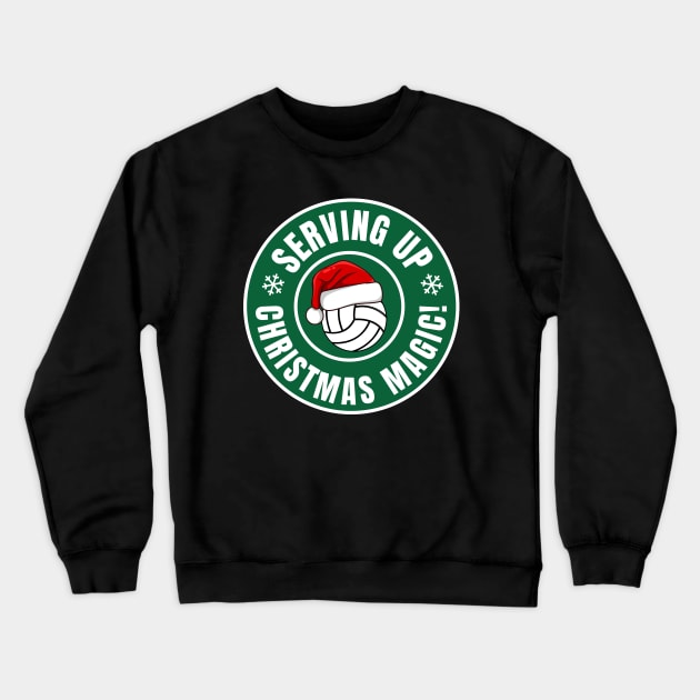 Volleyball Christmas Crewneck Sweatshirt by footballomatic